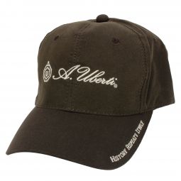 Uberti Embroidered Cap, Waxed Brown